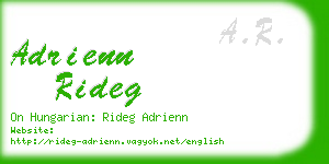 adrienn rideg business card